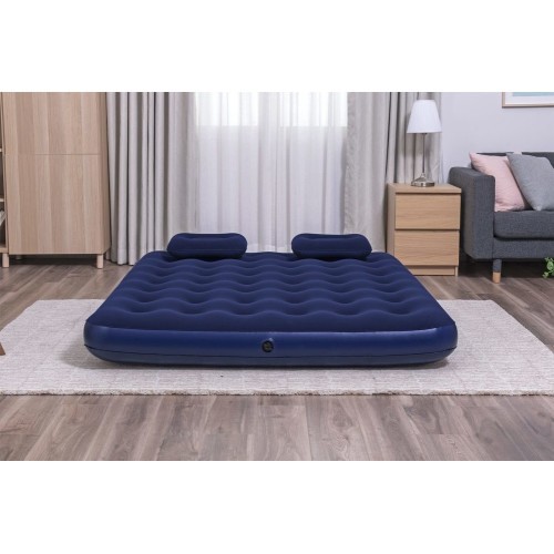 Велюровый надувной матрас Bestway 203x152x22 см