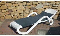 Towel BasicNature Terry, 60x120cm, Grey