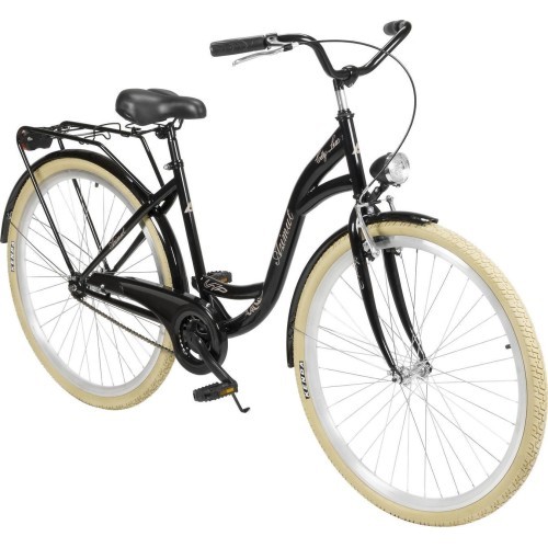 AZIMUT City Lux 28" 2025 Bicycle Black-Cream
