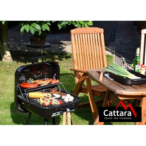 Stačiakampio formos anglies grilis Cattara Trapani 46 cm