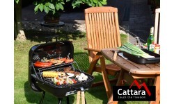 Stačiakampio formos anglies grilis Cattara Trapani 46 cm
