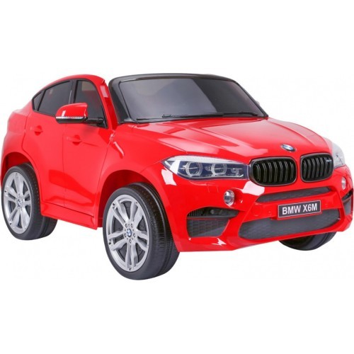 BMW X6M XXL vaikiškas elektromobilis, raudonas