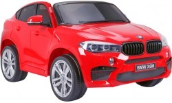 BMW X6M XXL vaikiškas elektromobilis, raudonas