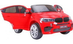 BMW X6M XXL vaikiškas elektromobilis, raudonas