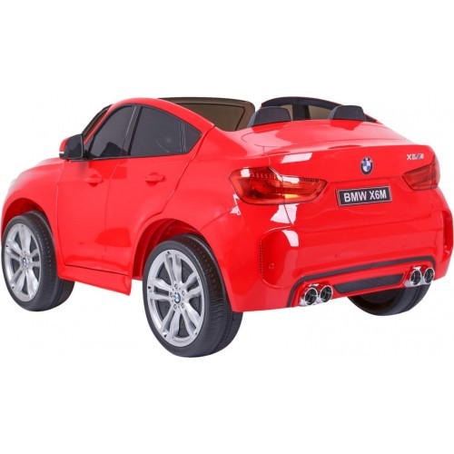 BMW X6M XXL vaikiškas elektromobilis, raudonas