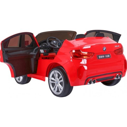 BMW X6M XXL vaikiškas elektromobilis, raudonas