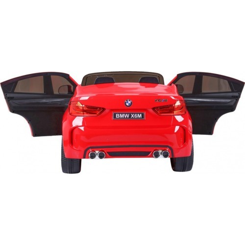 BMW X6M XXL vaikiškas elektromobilis, raudonas