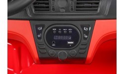 BMW X6M XXL vaikiškas elektromobilis, raudonas