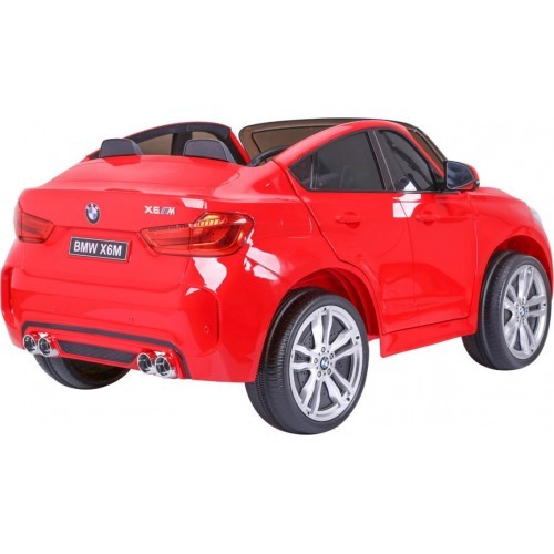 BMW X6M XXL vaikiškas elektromobilis, raudonas