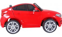 BMW X6M XXL vaikiškas elektromobilis, raudonas