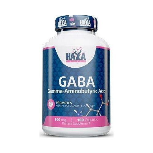 Haya Labs GABA 100 kaps. (Gaba-amino sviesto rūgštis)