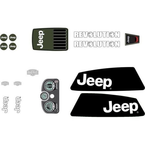 XL rėmo lipdukų rinkinys Jeep® Revolution