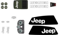 Набор наклеек на раму XL Jeep® Revolution