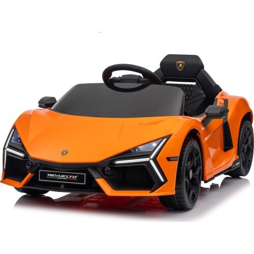 Электромобиль Lamborghini Revuelto, оранжевый