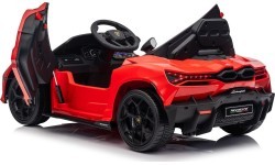 Elektromobilis Lamborghini Revuelto, raudonas