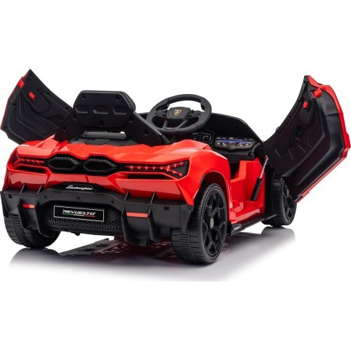 Электромобиль Lamborghini Revuelto, красный