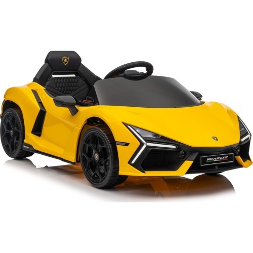 Электромобиль Lamborghini Revuelto, жёлтый