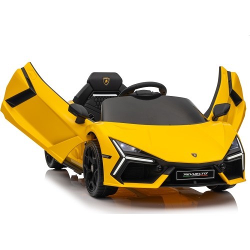 Электромобиль Lamborghini Revuelto, жёлтый