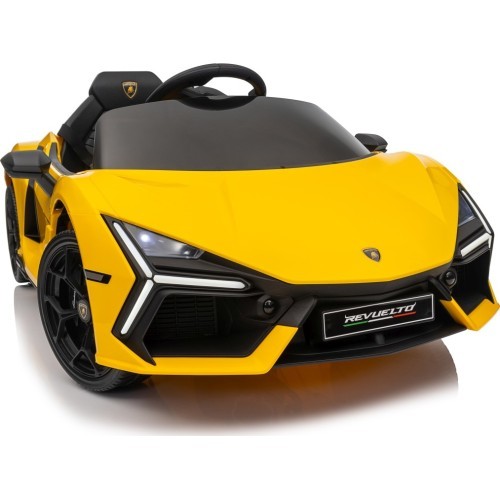 Электромобиль Lamborghini Revuelto, жёлтый