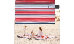 Picnic Blanket inSPORTline Livetino 300 x 200 cm - Hibiscus Night