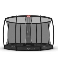 Trampoline Berg Champion Inground 430, Grey, With Safety Net DLX XL