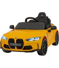 Elektromobilis BMW M4, geltonas