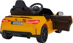 Elektromobilis BMW M4, geltonas
