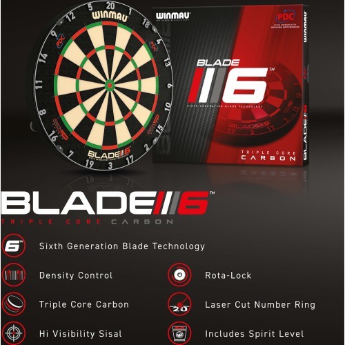Smiginio taikinys Winmau Blade 6 Triple Core
