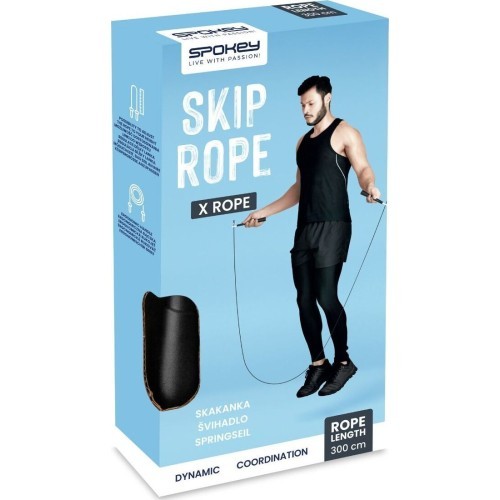 Skipping rope with an adjustable rope Spokey X ROPE
