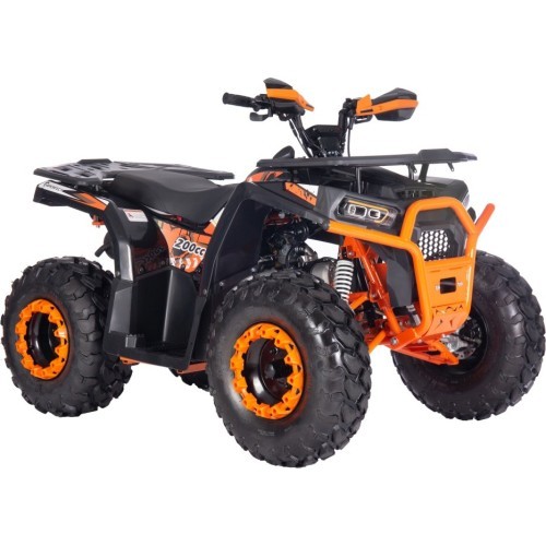 200CC PRO RIDER Orange Petrol Quad Bike