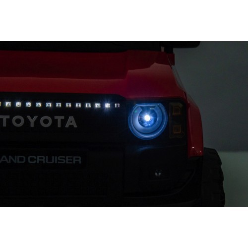 Elektromobilis Toyota Land Cruiser PRADO (raudonas)