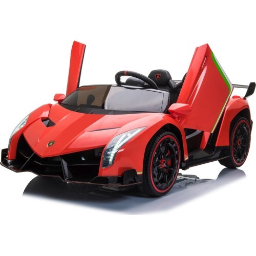 Электромобиль Lamborghini Veneno, красный