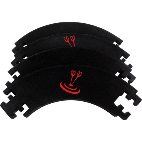 Dartboard Catchring Black, 4pcs