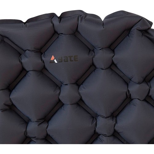 Надувной коврик Yate Scout, 185x55x5,5 см, серый