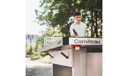 Lauko teniso stalas Cornilleau 510M Campus Outdoor, pilkas