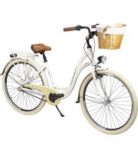 Dviratis AZIMUT Sarema ALU 28" 3-speed 2025 light cream shiny