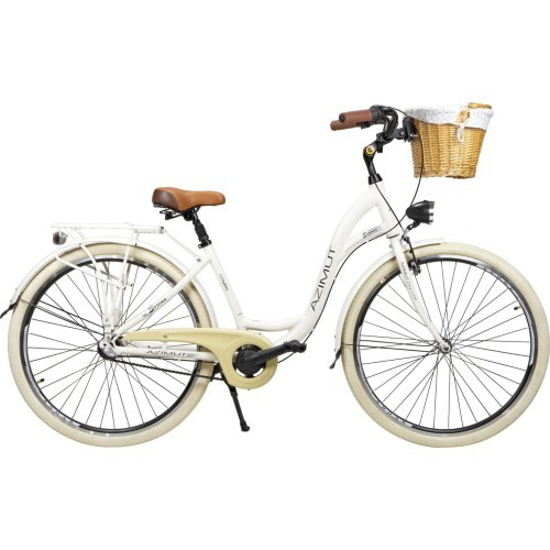 Dviratis AZIMUT Sarema ALU 28" 3-speed 2025 light cream shiny