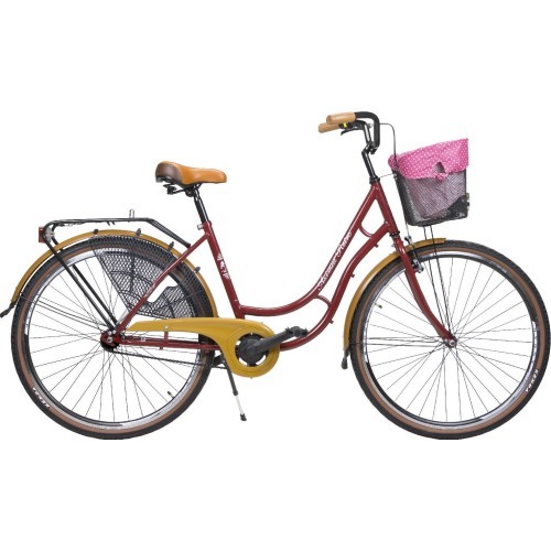 AZIMUT Retro Lux 28" 2025 Bicycle, Glossy Burgundy