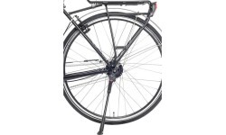 Atraminė kojelė Hebie AX 618 // 26-29" V-Brake dviračiams // be diskinių stabdžių adapterių, aliuminė (juoda)