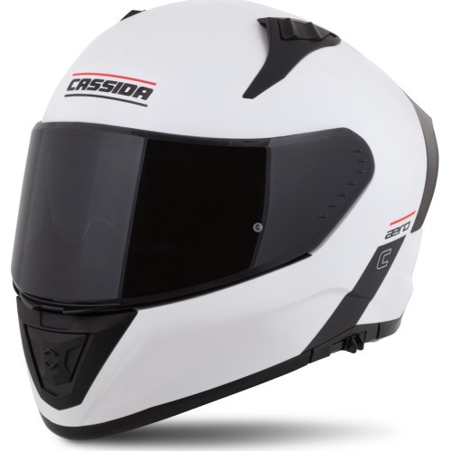 Motorcycle Helmet Cassida Aero Solid White/Black