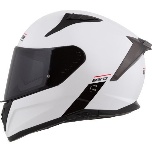 Motociklininko šalmas Cassida Aero Solid baltas/juodas
