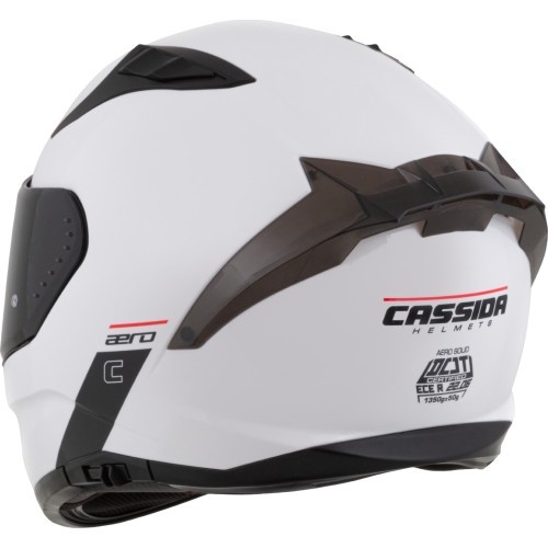 Мотошлем Cassida Aero Solid белый/черный