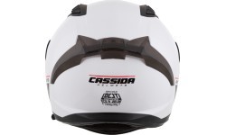 Motociklininko šalmas Cassida Aero Solid baltas/juodas