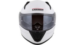 Motorcycle Helmet Cassida Aero Solid White/Black