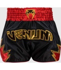 Venum Inferno Muay Thai Shorts - Black/Gold/Red