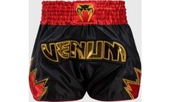 Venum Inferno Muay Thai Shorts - Black/Gold/Red