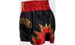 Venum Inferno Muay Thai šortai, juoda/auksinė/raudona