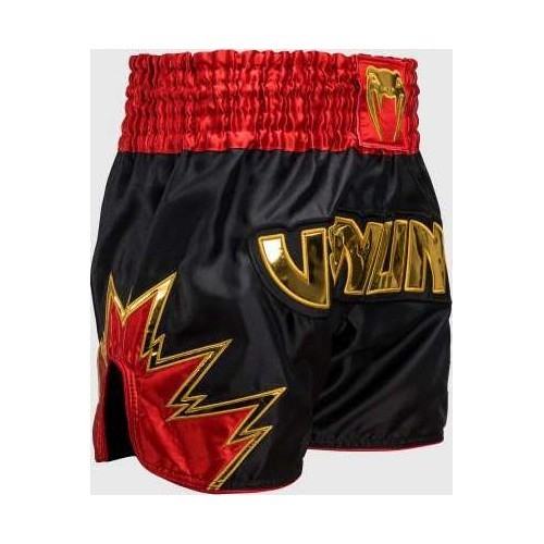Venum Inferno Muay Thai šortai, juoda/auksinė/raudona
