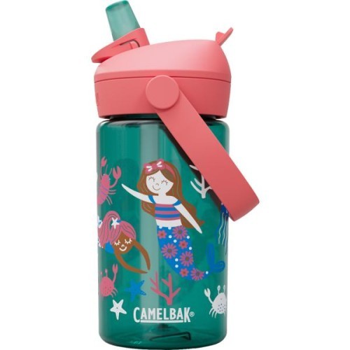 Thrive Flip Straw Kids 0,4 l vaikiška gertuvė Mermaid Friends