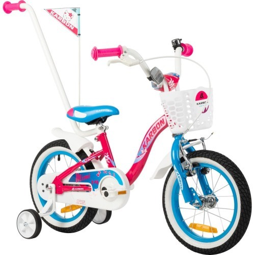 Karbon Mimi 14 Bicycle pink-blue